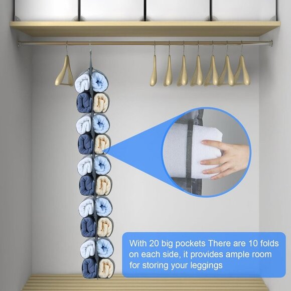 Hanging Legging Organizer, Legging Storage Organizer, Legging Organizer for Clos - Picture 6 of 7